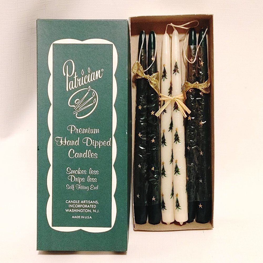 Beautiful Patrician Hand Dipped Candles Christmas Theme Stars Christmas …